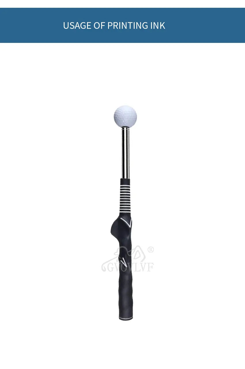 Rhythm Click Sound Telescopic Warm Up Golf Swing Trainer Correcting Gesturer Training Aid for Tempo Grip Strength Practice Stick